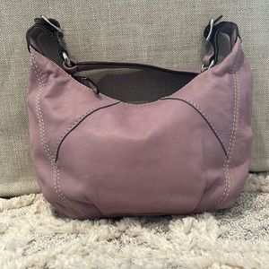 Tignanello Lavender Leather Handbag